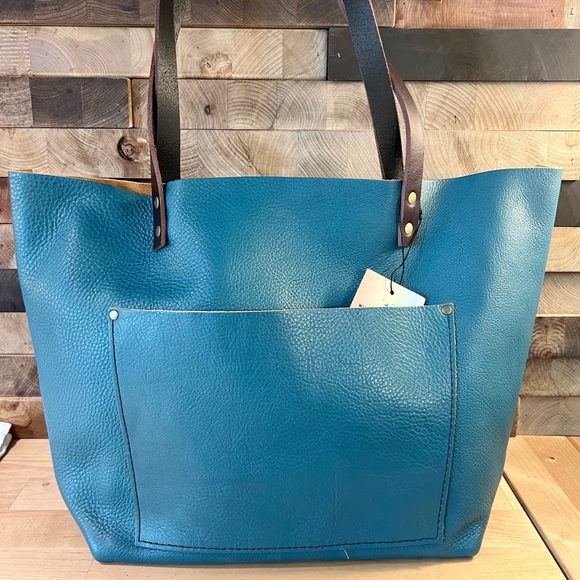 Portland Leather Handbags - ❌ SOLD ❌ Portland Leather Goods Turquoise Large classic tote, new